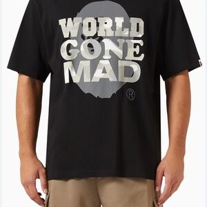 Bape Black and Gray Short Sleeve Tee